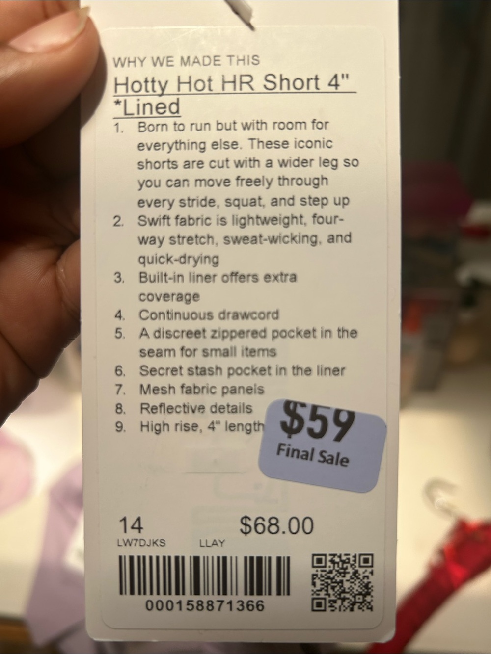 Lululemon NWT Lavender Ribbed Cami & Shorts Set - Picture 7 of 7